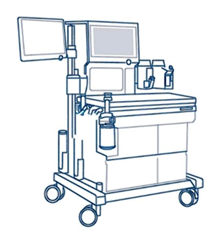 Наркозно-дихальні апарати (НДА) та комплектуючі